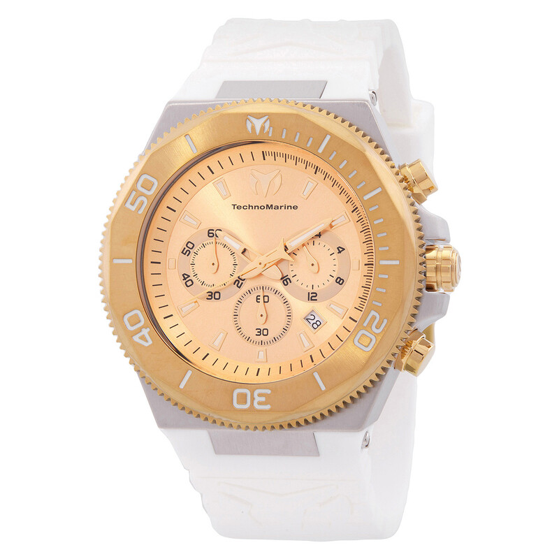 Tecnomar Reloj de hombre Manta Chronograph Quartz con esfera dorada