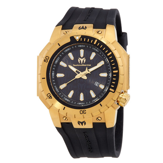 Manta Sea Quartz Black Dial Men s Watch