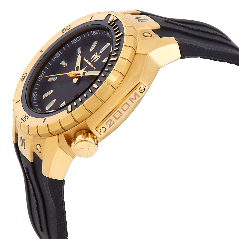 Tecnomar Reloj de hombre Manta Sea Quartz con esfera negra