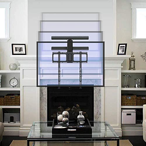 MantelMount  MM340 Above Fireplace Pull Down TV Mount  Televisions 44 to 80 Up to 90 lbs   Safe Auto Adjusting TV Mounts   Patented Motion Stops  Handles  Balancing Technology   Superior Steel
