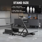 Marada T248PS Racing Simulator Cockpit Stand Fit Logitech G29 G920 Thrustmaster