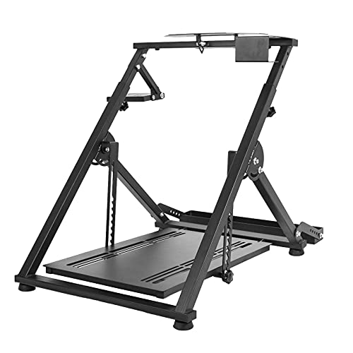 Marada X Frame Steering Wheel Stand Racing Sim Cockpit with Seat Slot Fit for Logitech G25 G27 G29 G920  for Thrustmaster T300 T248  for Fanatec  No Pedal & Shifter