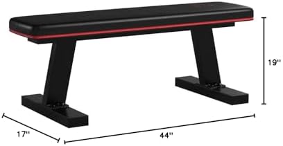 Marcy Flat Utility Weight Bench for Home Gym Weight Training and Ab Exercises