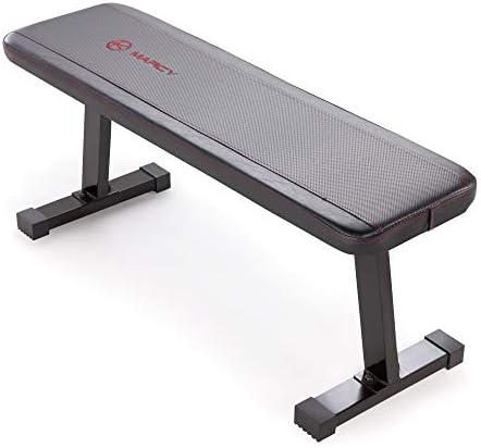 Marcy Flat Utility Weight Bench for Home Gym Weight Training and Ab Exercises