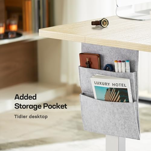 Marsail 48x24 Electric Standing Desk   Adjustable Height Computer Desk with Memory Presets  Storage Bag & Cable Management for Home Office & Gaming Workstations