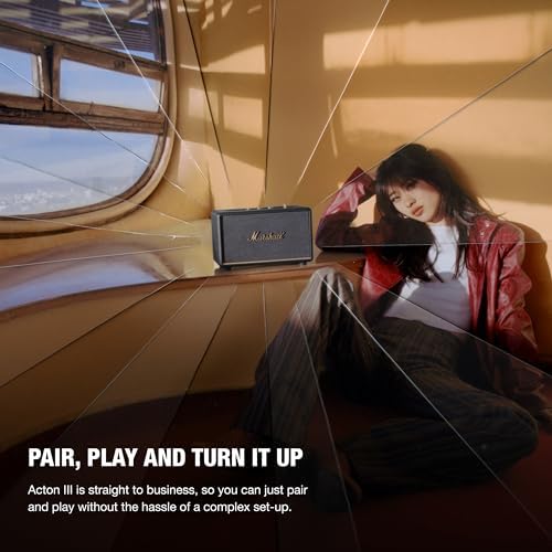 Marshall Acton III Bluetooth Home Speaker  Black