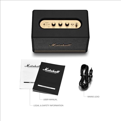 Marshall Acton III Bluetooth Home Speaker  Black