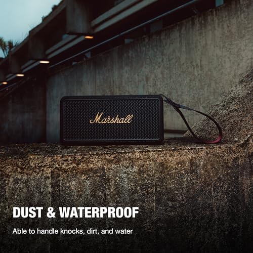 Marshall Middleton II Bluetooth Speaker   Black & Brass