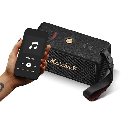 Marshall Middleton II Bluetooth Speaker   Black & Brass