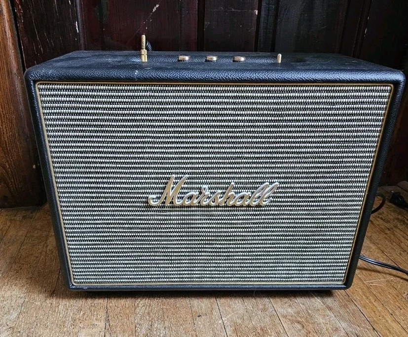 Marshall Woburn II Bluetooth Speaker Black Aux and Blutooth Capabilities Used