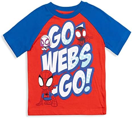 Marvel Boys Short Sleeve T Shirt 4 Pack Toddler to Little Kid