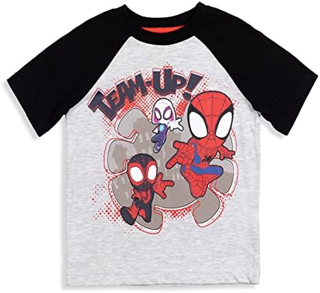 Marvel Boys Short Sleeve T Shirt 4 Pack Toddler to Little Kid