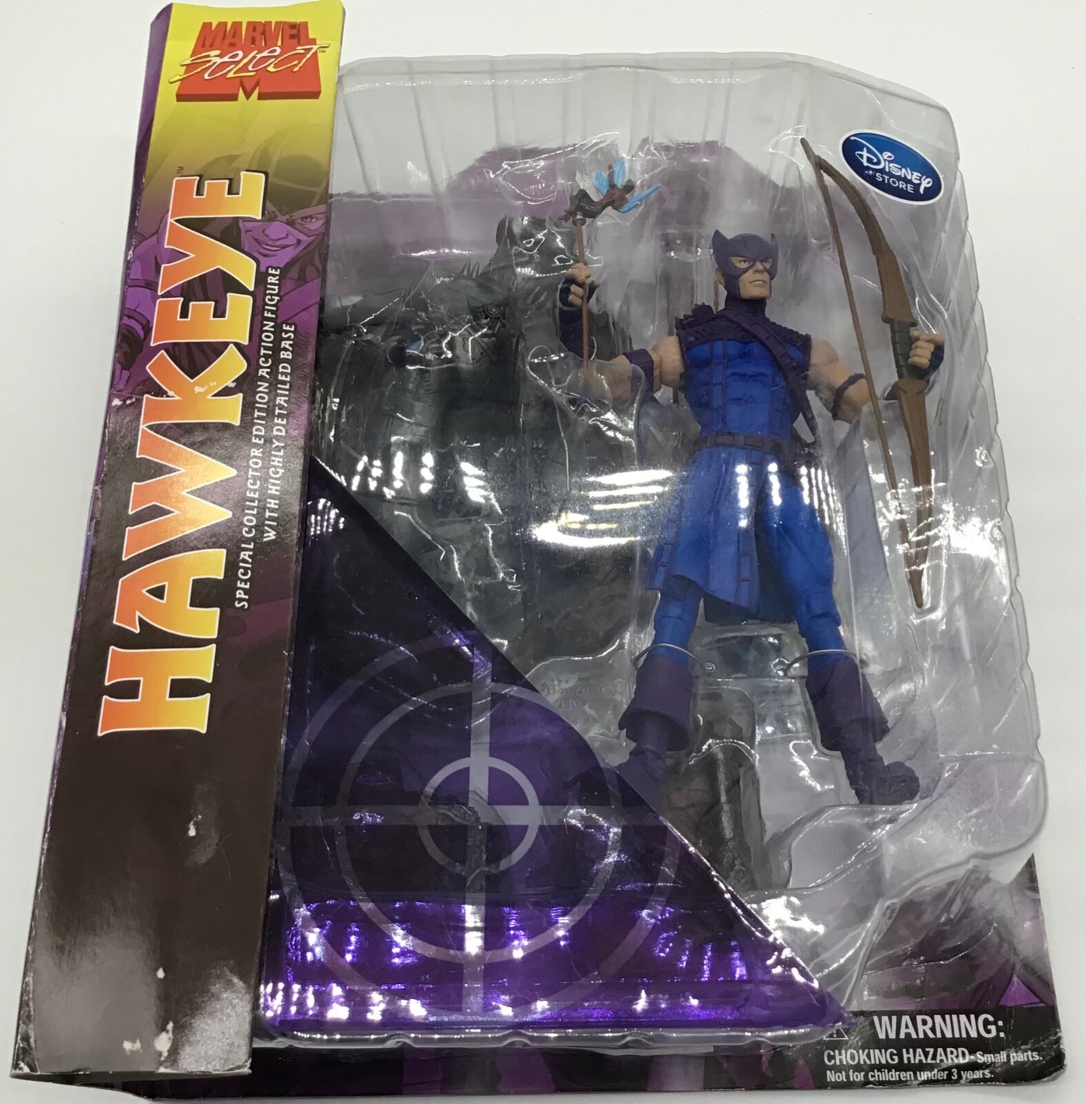 Marvel Select  Hawkeye Classic Avengers Disney Store 2011 Universe NIB