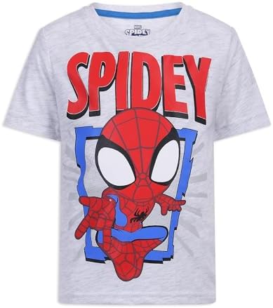Marvel Spidey & His Amazing Friends Boys 4 Pack T Shirt for Toddler and Big Kids