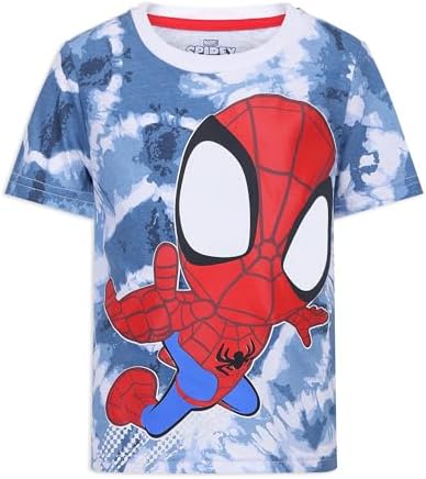 Marvel Spidey & His Amazing Friends Boys 4 Pack T Shirt for Toddler and Big Kids