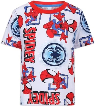 Marvel Spidey & His Amazing Friends Boys 4 Pack T Shirt for Toddler and Big Kids