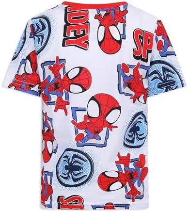 Marvel Spidey & His Amazing Friends Boys 4 Pack T Shirt for Toddler and Big Kids