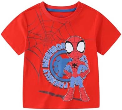 Marvel Spidey & His Amazing Friends Boys 4 Pack T Shirt for Toddler and Big Kids