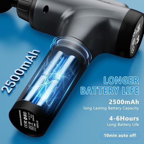 Massage Gun  Muscle Massage Gun for Athletes Handheld Electric Deep Tissue Back Massager  Percussion Massage Device for Pain Relief with 30 Speed Levels 9 Heads pcs