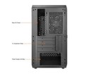 MasterBox Q300L mATX PC Case w/ Magnetic Design Dust Filter Transparent Acrylic
