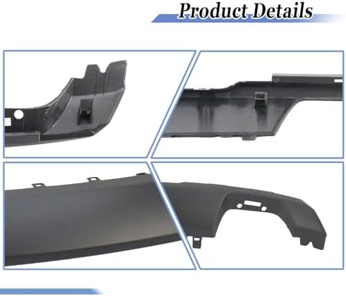 Matte Black Front Bumper Skid Plate Lower Valance for F150 2021 2022 2023 Replace#ML34 17F771 ACW