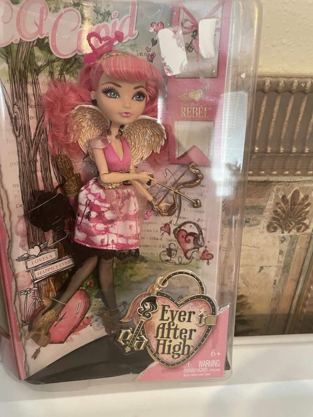 Mattel 2013 Ever After High First Edition C A  Cupid Doll Damaged Box