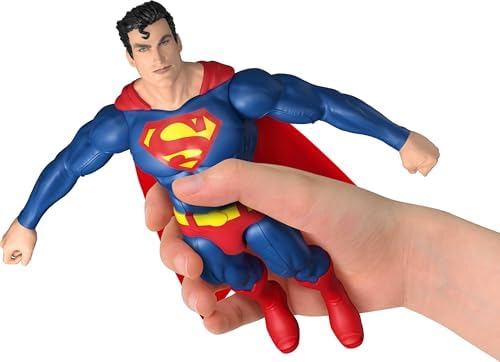 Mattel DC 12 Inch Superman Action Figure  Classic Red & Blue Super Suit with Fabric Cape  Detailed Design & 7 Points of Articulation