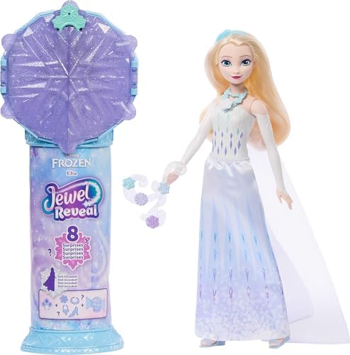 Mattel Disney Princess Ariel Fashion Doll & Accessories with 8 Surprises  Including Heart Gem Box  Ring for Child & 9 Play Pieces  Inspired by Movie