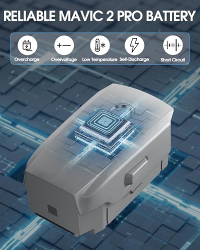 Mavic 2 Pro Battery 2 Pack  3850mAh 15 4V Intelligent Flight Battery for DJI Mavic 2 Pro  Zoom  Enterprise Advanced  31 Minutes Max Flight Time Drone Batteries