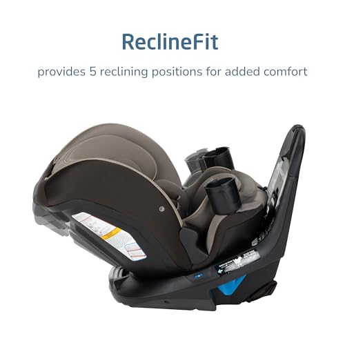 Maxi Cosi Andi 360 Rotating All in One Baby Convertible Car Seat  Rear Facing  Forward Facing Infant Toddler Booster  Easy Rotation  Tension System  Harness Adjust  Truffle