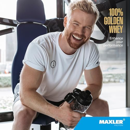 Maxler 100  Golden Whey Protein   24g of Protein per Serving   Whey Protein Powder for Pre Post Workout   Fast Absorbing Whey Concentrate  Isolate & Hydrolysate Blend   Vanilla Ice Cream 5 lb