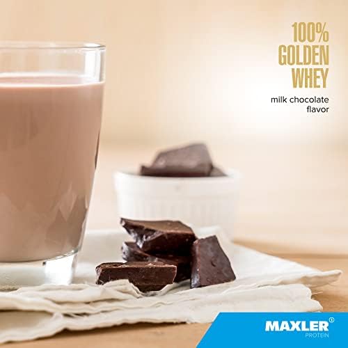Maxler 100  Golden Whey Protein   24g of Protein per Serving   Whey Protein Powder for Pre Post Workout   Fast Absorbing Whey Concentrate  Isolate & Hydrolysate Blend   Vanilla Ice Cream 5 lb