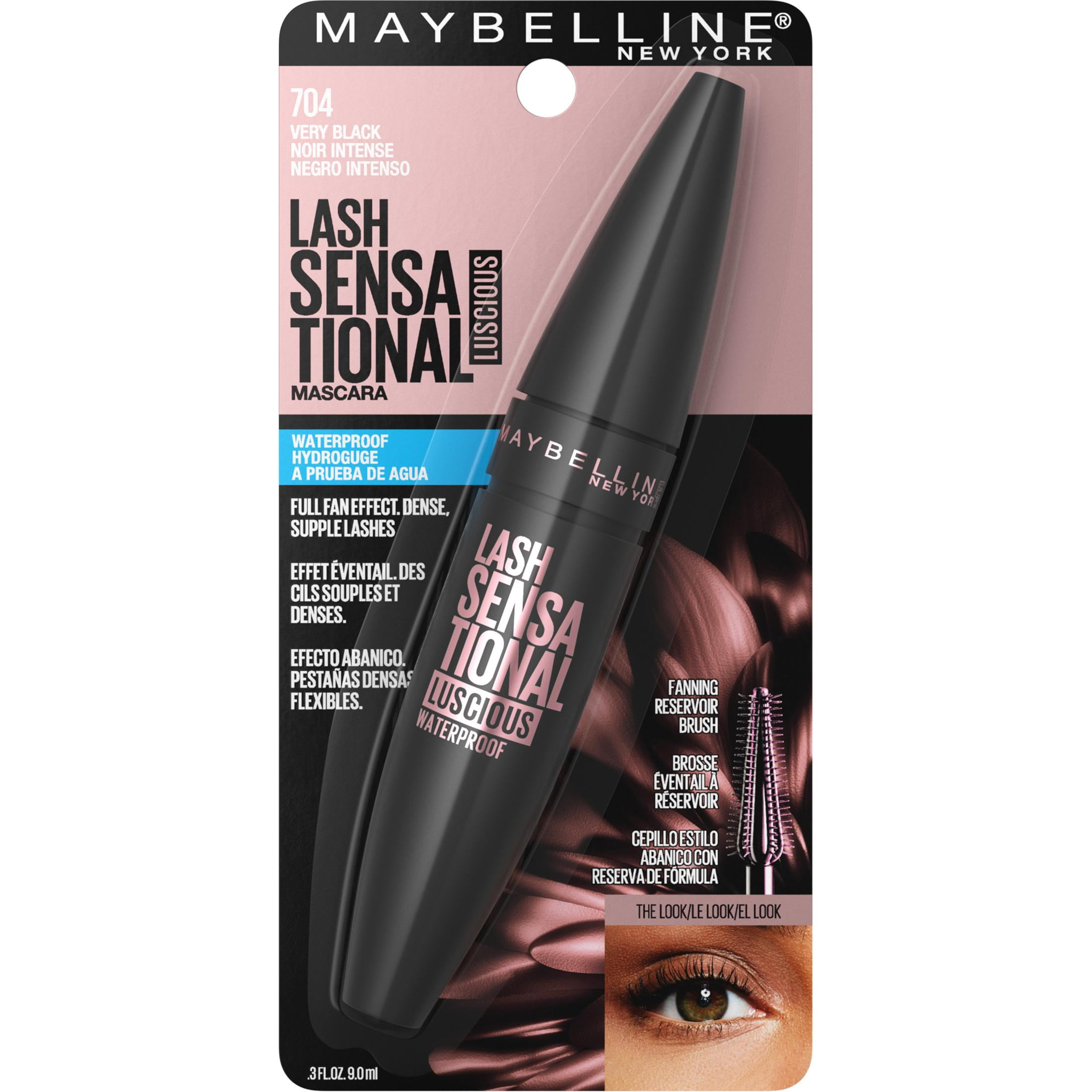 Maybelline Lash Sensational Luscious Waterproof Mascara  Very Black