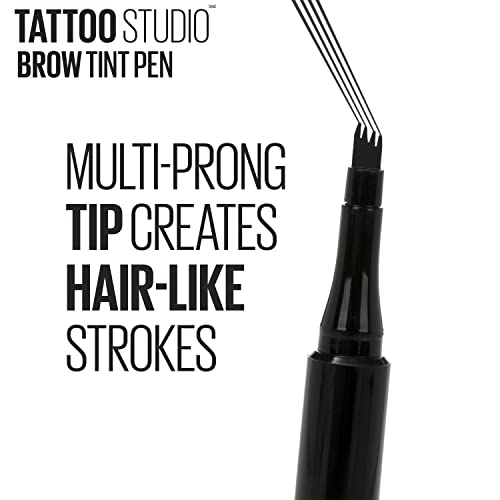 Maybelline New York TattooStudio Brow Tint Pen Makeup  Deep Brown  0 037 fl  oz 