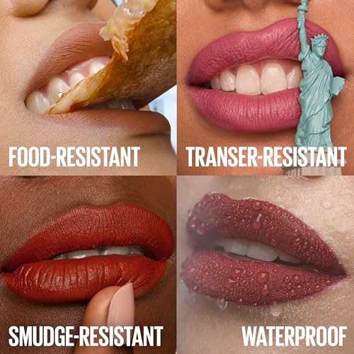 Maybelline New York SuperStay Matte Ink - Lápiz labial líquido, edición picante, Exhilarator, 0.17 onzas líquidas