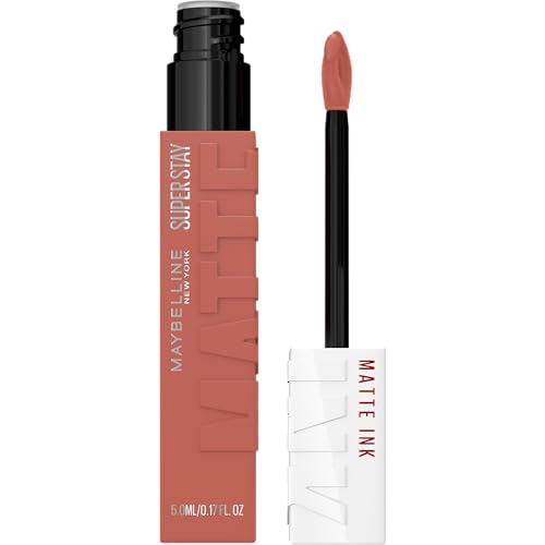 Maybelline Super Stay Matte Ink Liquid Lipstick Makeup  Long Lasting High Impact Color  Up to 16H Wear  Seductress  Light Rosey Nude  1 Count
