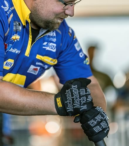 Mechanix Wear Guantes de trabajo originales - Guantes de trabajo multiusos para exteriores - Ajuste seguro - Duraderos y lavables a máquina - Transpirables y cómodos - Talla S - Negro