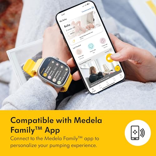 Medela Freestyle Hands Free Double Electric Breast Pump with Wearable Cups  App Connectivity  Portable Design