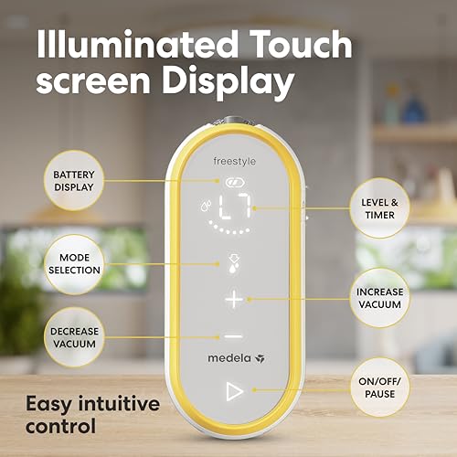 Medela Freestyle Hands Free Double Electric Breast Pump with Wearable Cups  Rechargeable Battery  App Connectivity  Portable and Discreet Design