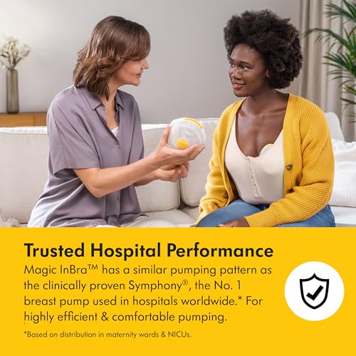 Medela Magic InBra Hands Free Wearable Breast Pump with Fluidfeel Technology  App Connectivity and Advanced Sensor Control  Ultra Slim  Ultra Lightweight  Silent  Hospital Grade