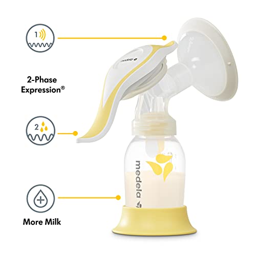 Medela Manual Breast Pump Set   Perfect Pair Bundle  Includes Harmony Manual Breast Pump & Silicone Breastmilk Collector