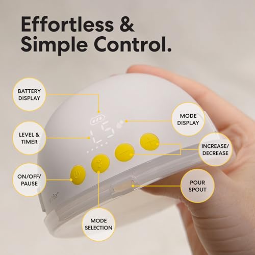 Medela Motion InBra Wearable Breast Pump  Portable Hands Free Wireless Electric Pump  Highly efficient  Lightweight  Custom fit with Inserts  Rechargeable Battery  Discreet  Quiet  Only 3 Parts