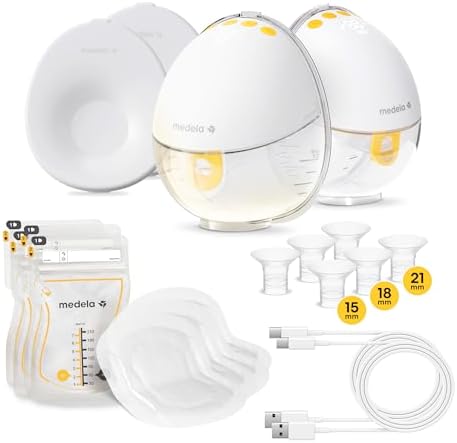 Medela Motion InBra Wearable Breast Pump  Portable Hands Free Wireless Electric Pump  Highly efficient  Lightweight  Custom fit with Inserts  Rechargeable Battery  Discreet  Quiet  Only 3 Parts