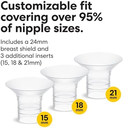Medela Motion InBra Wearable Breast Pump  Portable Hands Free Wireless Electric Pump  Highly efficient  Lightweight  Custom fit with Inserts  Rechargeable Battery  Discreet  Quiet  Only 3 Parts