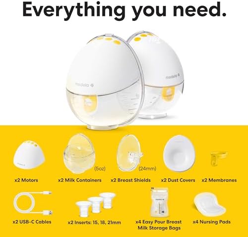 Medela Motion InBra Wearable Breast Pump  Portable Hands Free Wireless Electric Pump  Highly efficient  Lightweight  Custom fit with Inserts  Rechargeable Battery  Discreet  Quiet  Only 3 Parts