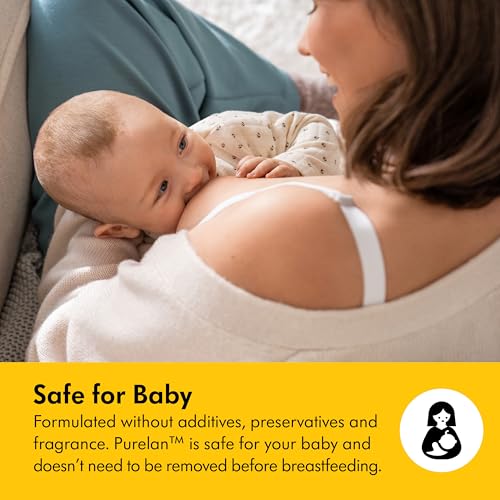 Medela Purelan Lanolin Nipple Cream Fast Relief for Sore Nipples & Dry Skin During Breastfeeding Safe for Breastfeeding Baby Natural Hypoallergenic Fragrance Free 37g