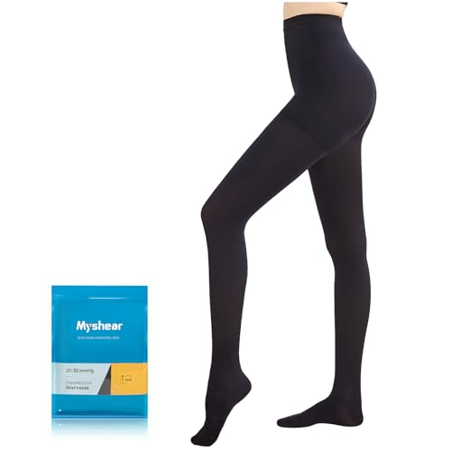 Medical Compression Pantyhose for Women Men  20 30 mmHg Graduated Compression Tights  Closed Toe Compression Stockings  Support Hose  High Waist Compression Leggings for Varicose Veins  Edema