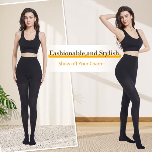 Medical Compression Pantyhose for Women Men 20 30 mmHg Graduated Compression Tights Closed Toe Compression Stockings Support Hose High Waist Compression Leggings for Varicose Veins Edema