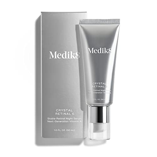 Medik8 Crystal Retinal 6   Firming  Advanced Skin Retinaldehyde Face Serum   Night Serum with Hyaluronic Acid and Vitamin E   Gluten Free   1 oz