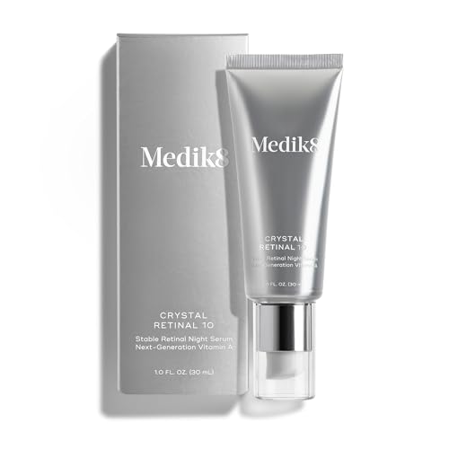 Medik8 Crystal Retinal 6   Firming  Advanced Skin Retinaldehyde Face Serum   Night Serum with Hyaluronic Acid and Vitamin E   Gluten Free   1 oz